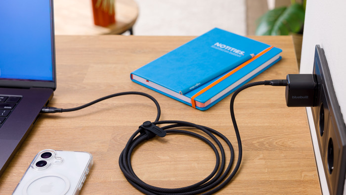 BlueBuilt Power Delivery Charger with USB-C Port 65W Black product in use