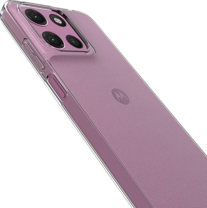 Just in Case Soft Design Motorola Moto G17 / G17 Power Back Cover Transparant rechterkant