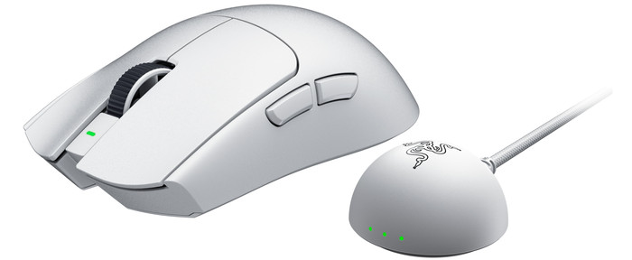 Razer Viper V4 Pro Souris Gamer Sans Fil Blanc côté droit