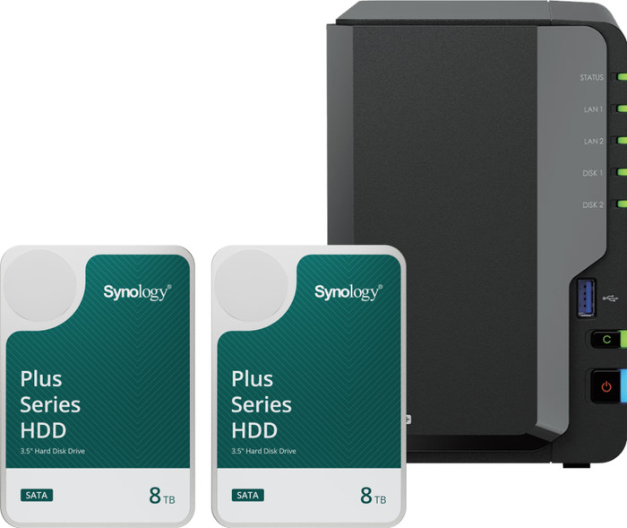 Synology DS225+ + Synology Plus Series 8TB Duo Pack Main Image
