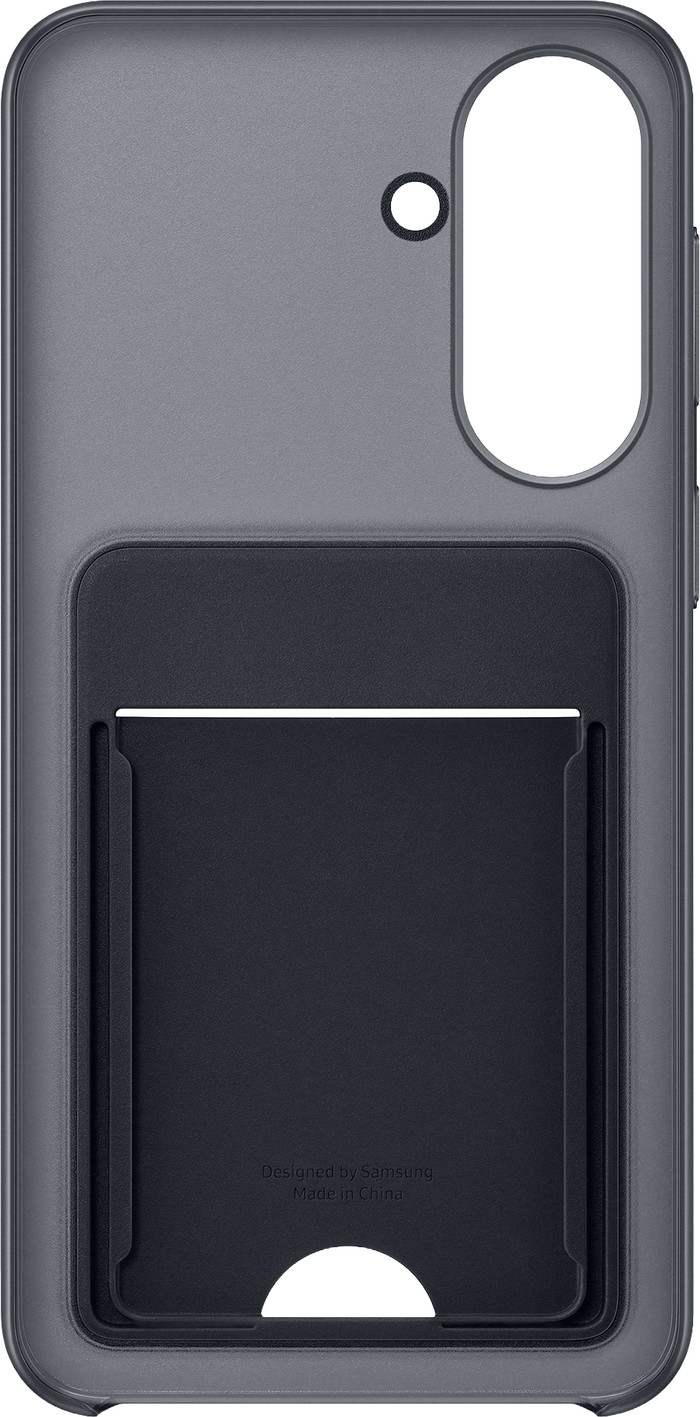 Samsung Galaxy A37 Card Slot Back Cover Zwart voorkant