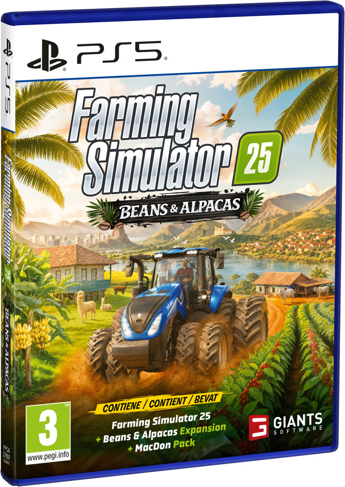 Farming Simulator 25: Beans & Alpacas Edition PS5 emballage