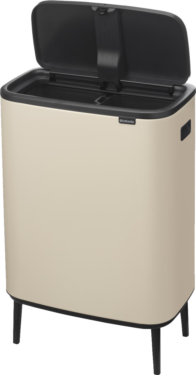 Brabantia Bo Touch Bin Hi Poubelle 2 x 30 Litres Soft Beige détail