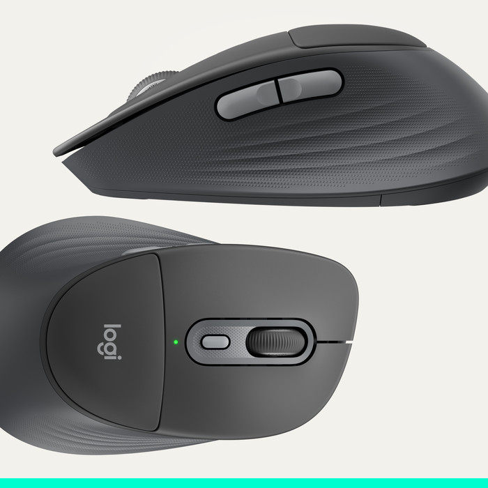 Logitech Signature Comfort Plus M850 L Wireless Mouse Graphite top