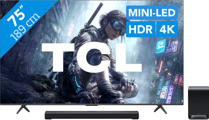 TCL QD Mini-led 75" T8D (2026) + TCL S60K Main Image
