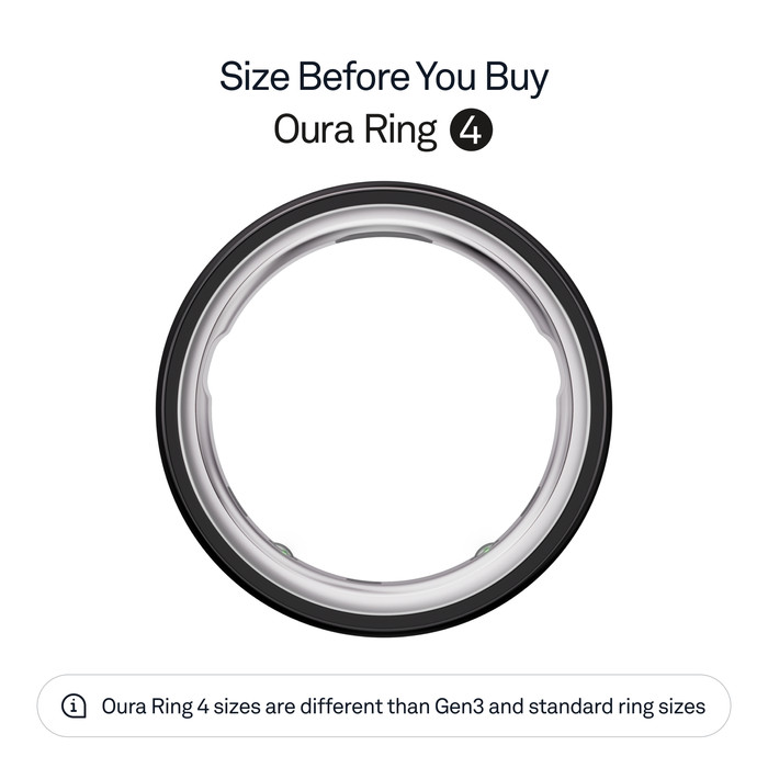 Oura Ring 4 Size 14 Black visual supplier