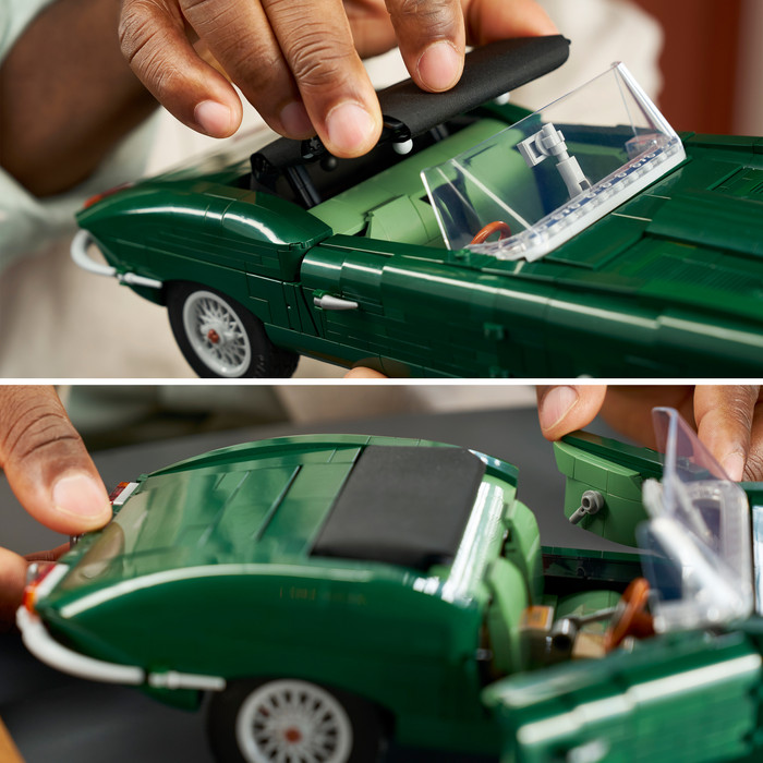 LEGO Icons Jaguar E-Type 11381 product in gebruik