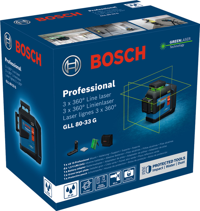 Bosch Professional GLL 80-33 G verpakking