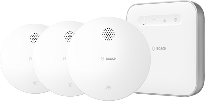 Bosch Détecteur de Fumée Sans Fil Lot de 3 + Bosch Bosch Contrôleur Smart Home Main Image