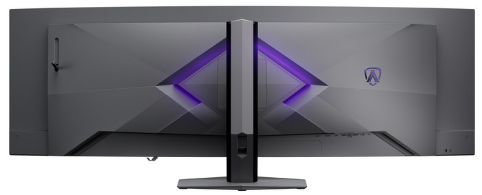 AOC AGON PRO AGP497UCZD QD-OLED Curved achterkant