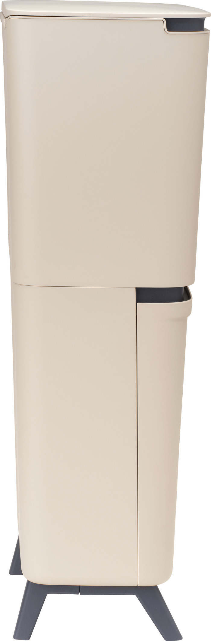 Brabantia SortUp Recycle Hi afvalemmer 20+25L Beige linkerkant
