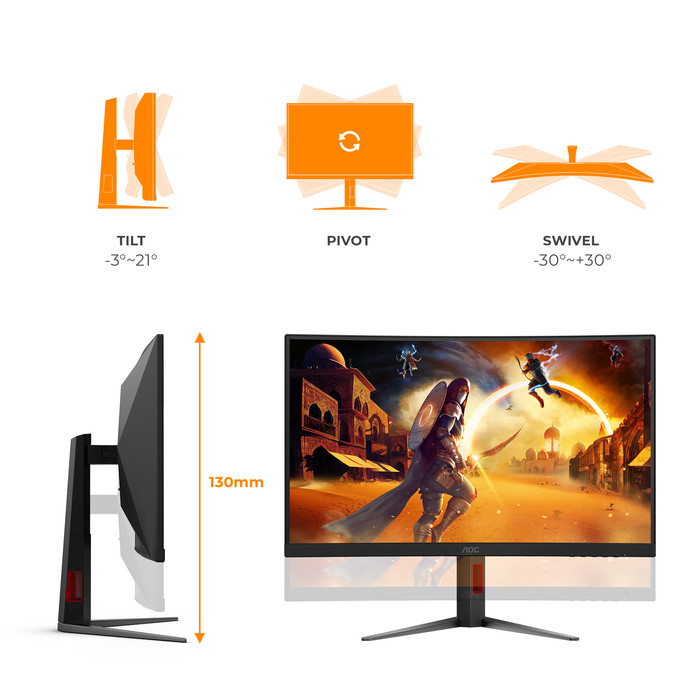 AOC C27G4Z2 Curved visual leverancier