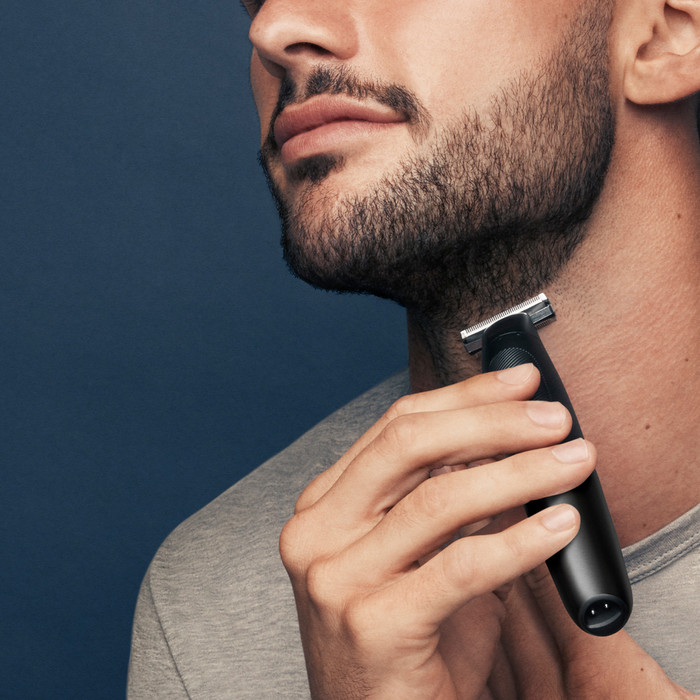 King C. Gillette Style Master product in gebruik