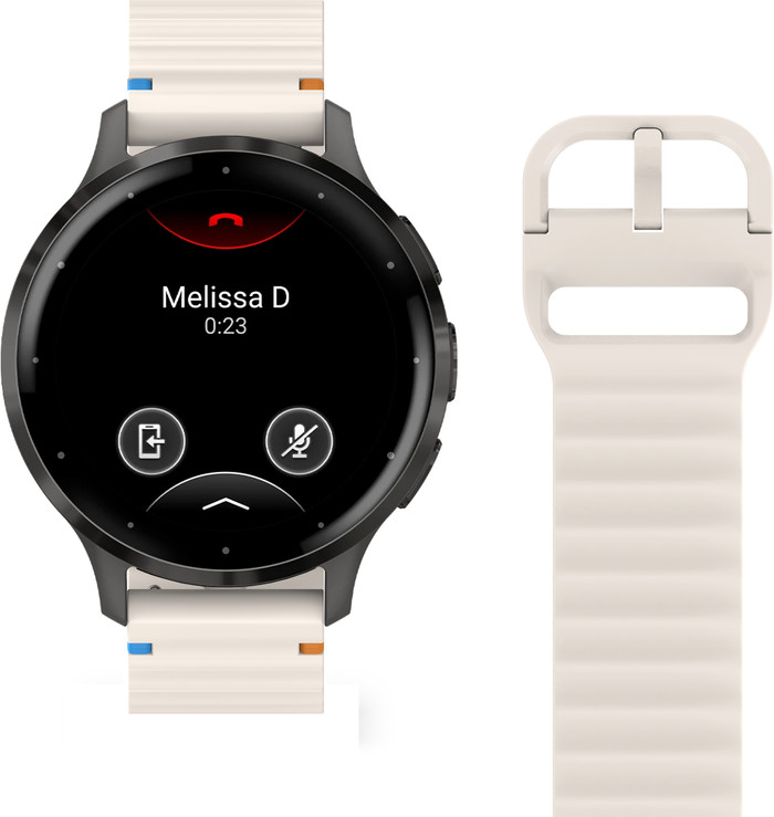Just in Case Bracelet Silicone Crème Garmin Venu 3S / 4 41 mm détail