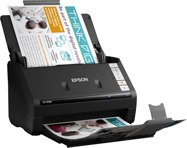 Epson WorkForce ES-550W product in gebruik