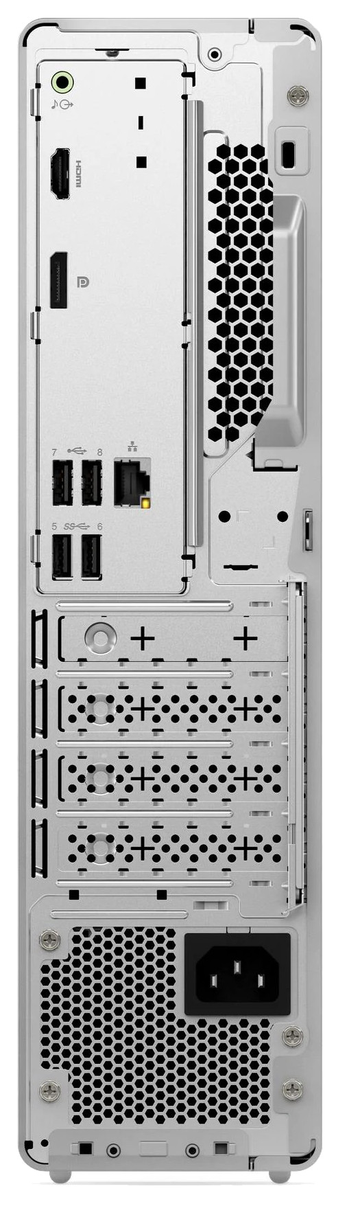 Lenovo IdeaCentre Tower 08AKP10 91D0001BMH achterkant