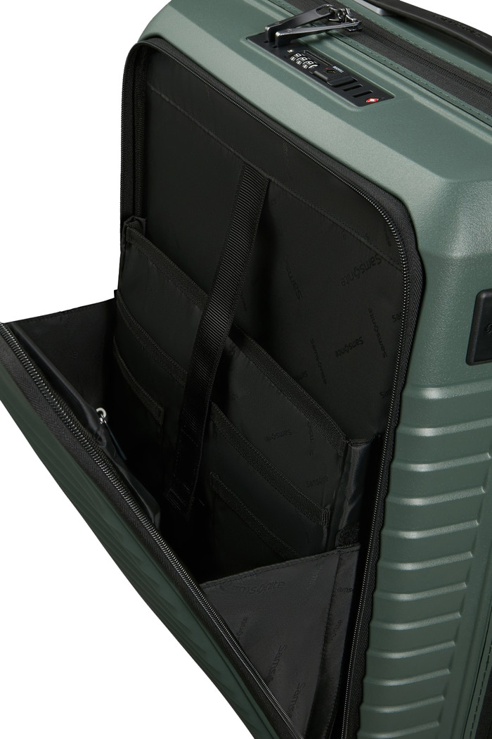 Samsonite Intuo Valise à 4 Roulettes Easy Access Extensible 55 cm Olive Green intérieur
