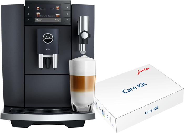 JURA E8 Cosmic Black (ED) + Care Kit v3 Main Image