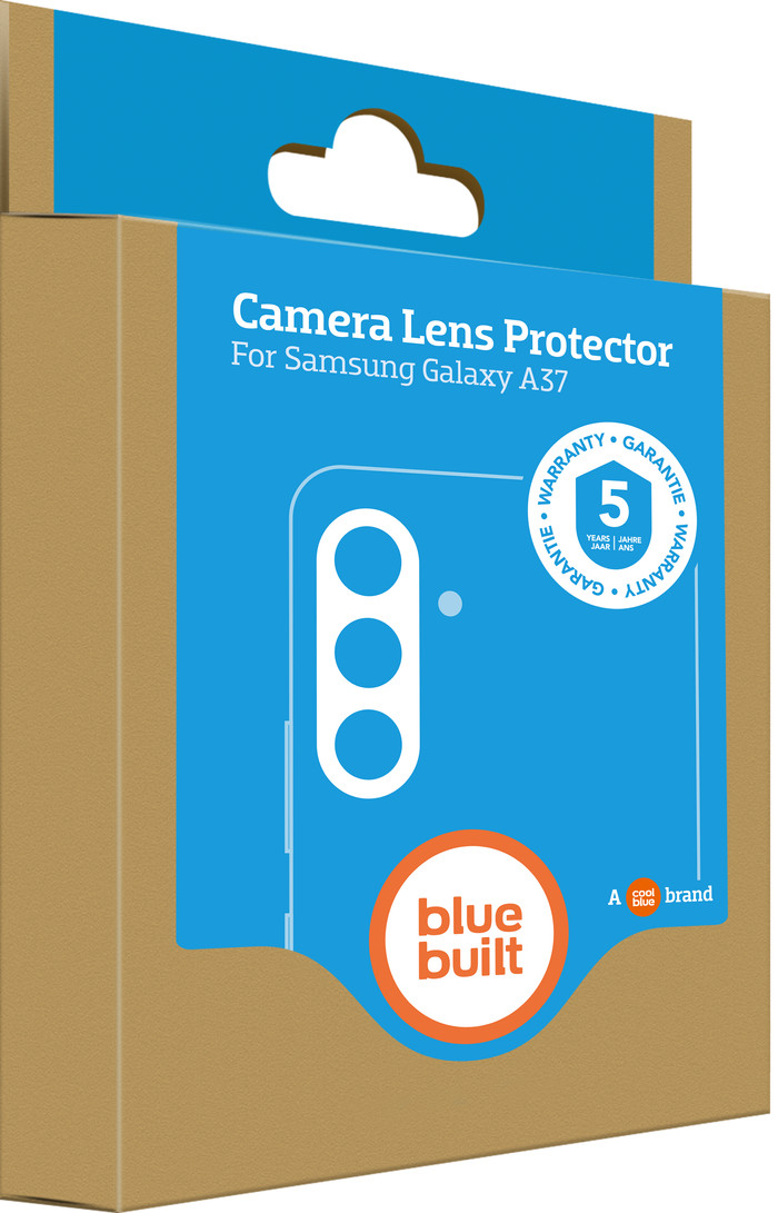 BlueBuilt Samsung Galaxy A37 Camera Lens Protector Aluminium verpakking
