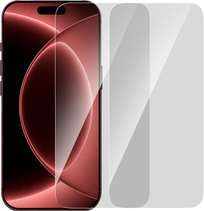 BlueBuilt iPhone 18 Pro Max Screenprotector Glas Duo Pack Main Image