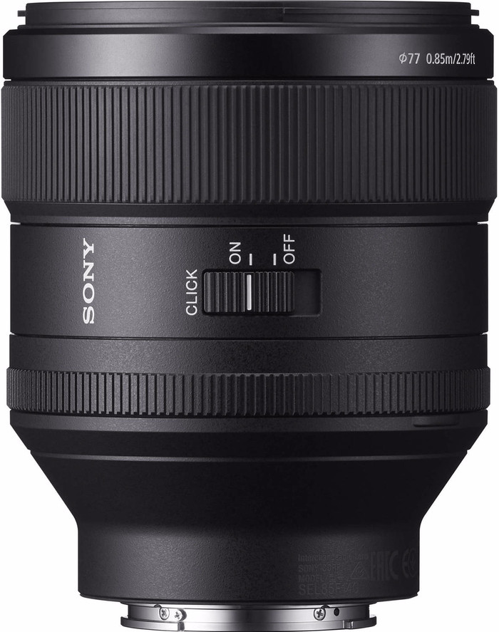 Sony FE 85mm f/1.4 GM right side