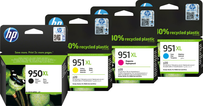 HP 951XL Cartouches Noir/Couleur Pack Combiné Main Image