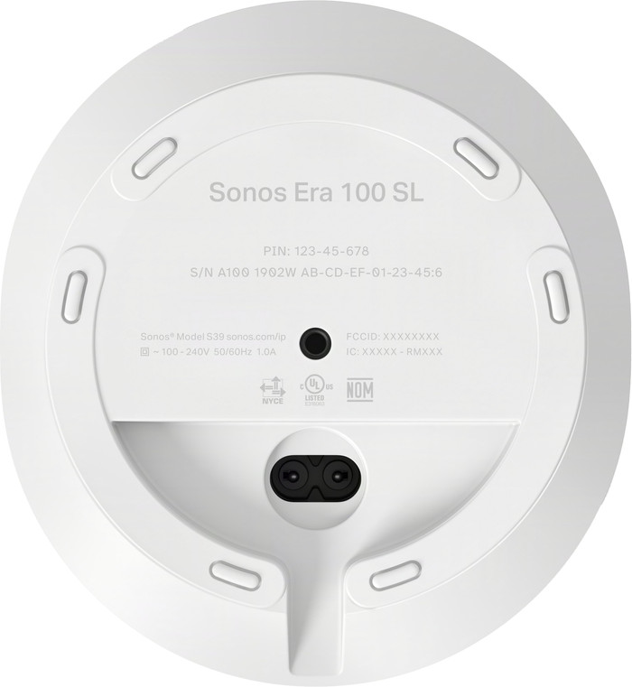 Sonos Era 100 SL Blanc dessous