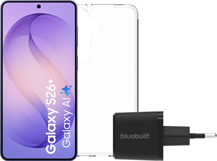 Samsung Galaxy S26 Plus 256GB Dark Blue 5G + Basic Accessory Pack Main Image