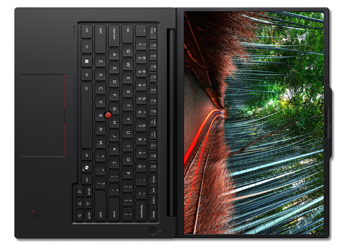 Lenovo ThinkPad P14s Gen 7 (AMD) Copilot+ PC - 21X0000KMH QWERTY bovenkant
