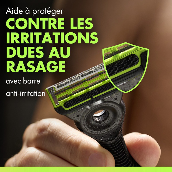 GilletteLabs Body + 8 Recharges de Rasoir détail