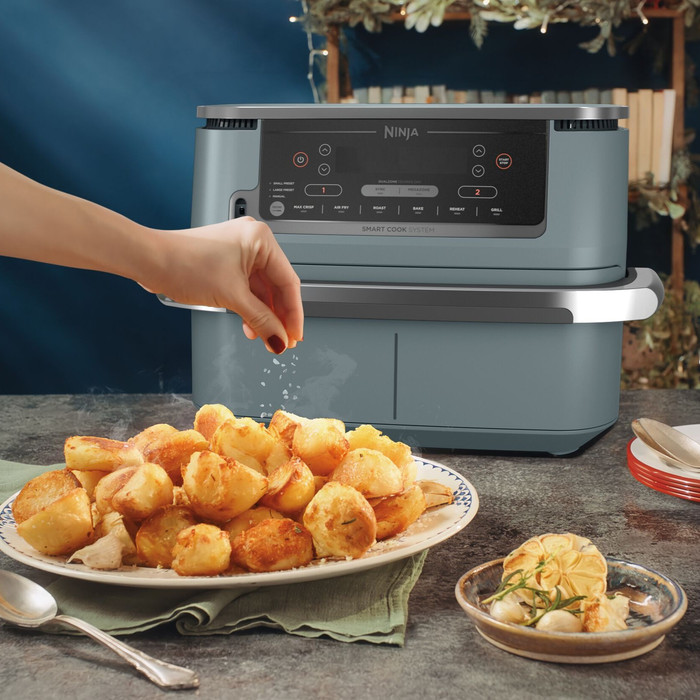 Ninja Foodi FlexDrawer Airfryer Blauw product in gebruik