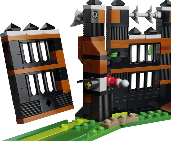 LEGO Jurassic World Spinosaurus ontsnapping 77982 detail