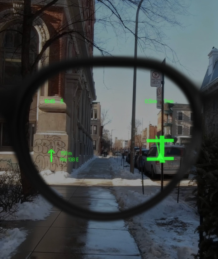 EvenRealities Even G2A Smart Glasses Groen product in gebruik