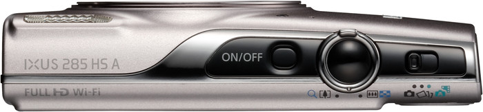 Canon IXUS 285 HS A Zilver bovenkant