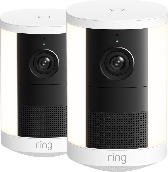 Ring Spotlight Camera 2e Generatie Stekker Wit Duo Pack Main Image