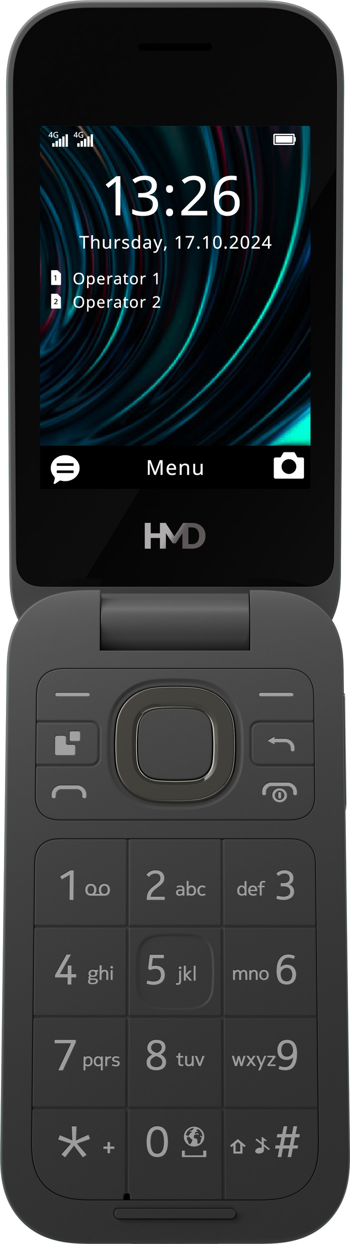 HMD 2660 Flip 128MB Zwart Main Image
