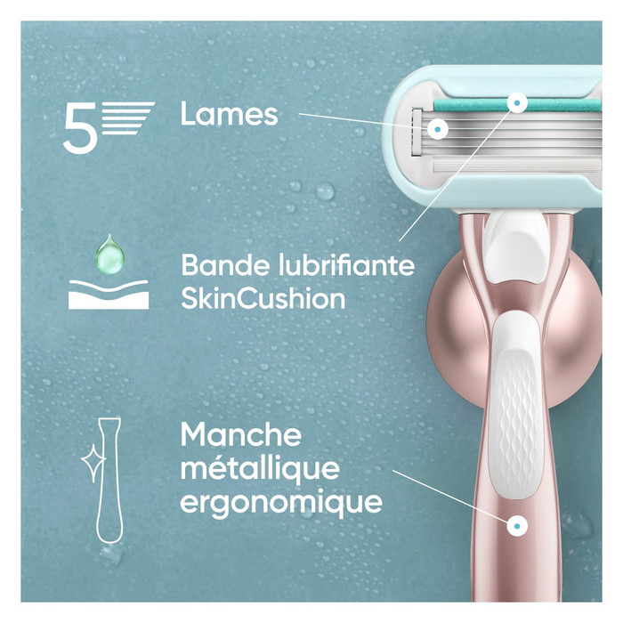 Gillette Venus Deluxe Smooth Sensitive + 9 Recharges de Rasoir visuel fournisseur
