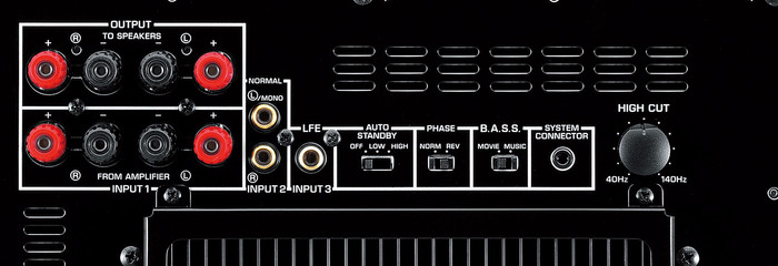 Yamaha NS-SW300 Gloss Black detail