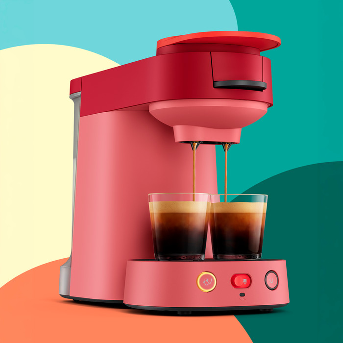 Philips koffiepadmachine Senseo Vibe CSA225/90 Rood voorkant