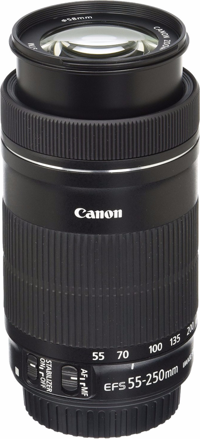 Canon EF-S 55-250mm f/4-5.6 IS STM top