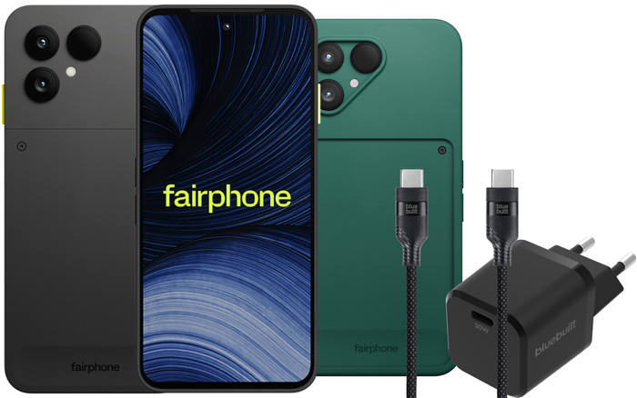 Fairphone 6+ 256GB Zwart 5G + Compleet Accessoirepakket Main Image