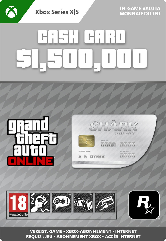 GTA Online: Great White Shark Cash Card Xbox Series X|S - Digitaal Main Image