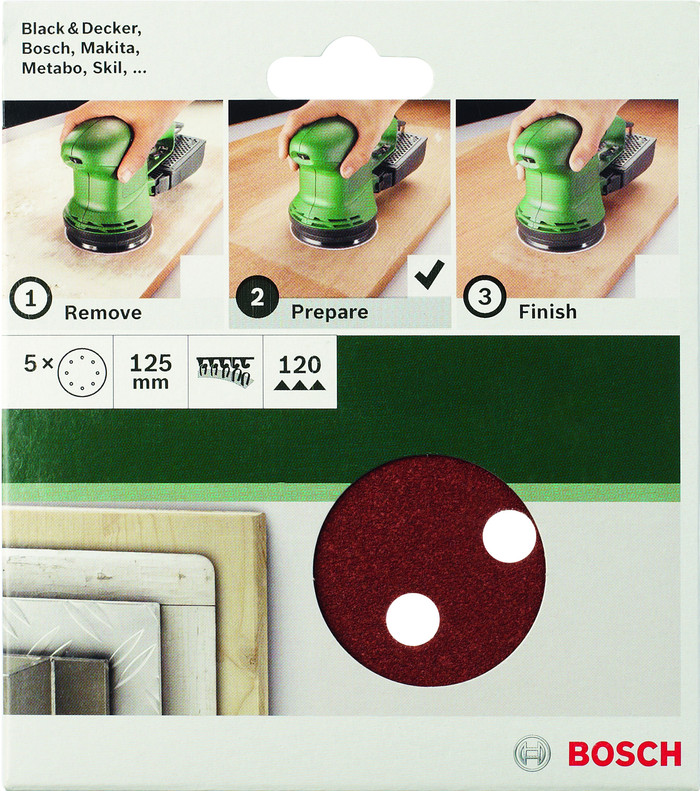 Bosch Disque Abrasif 125 mm K80 (5 x) null