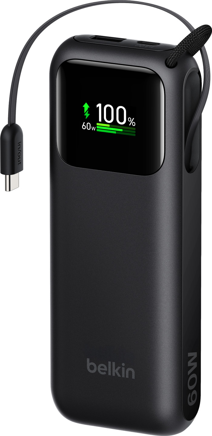 Belkin Batterie Externe 11 000 mAh avec Charge Rapide 60 Watts Noir Main Image