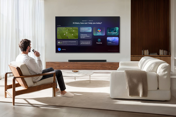 Samsung Mini-led 85" M73H (2026) product in gebruik