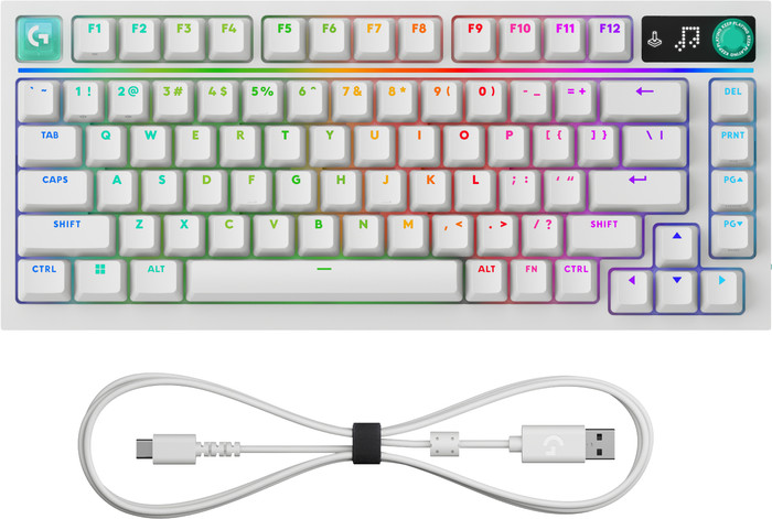 Logitech G316 X 75 Gaming Toetsenbord Wit Azerty accessoire