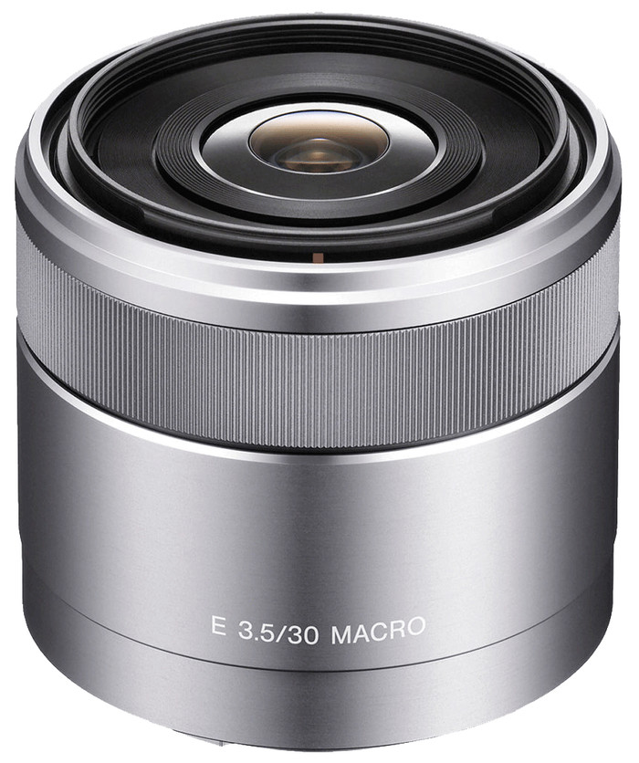 Sony E 30 mm f/3.5 Macro dessus