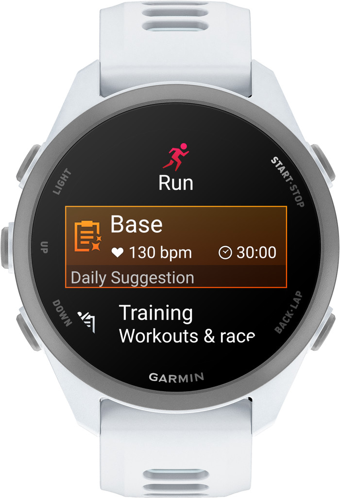Garmin Forerunner 170 43 mm Wit voorkant
