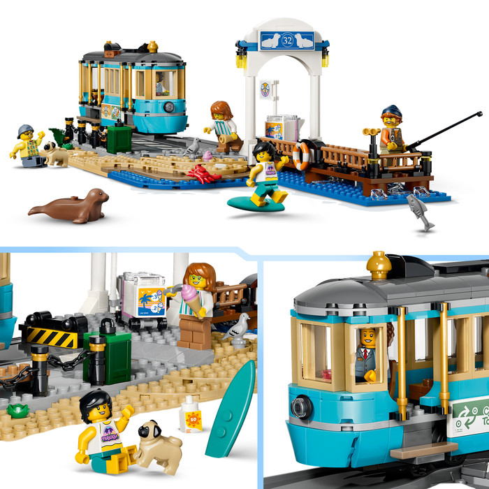 LEGO City - Le Tramway de Bord de Mer 60506 détail