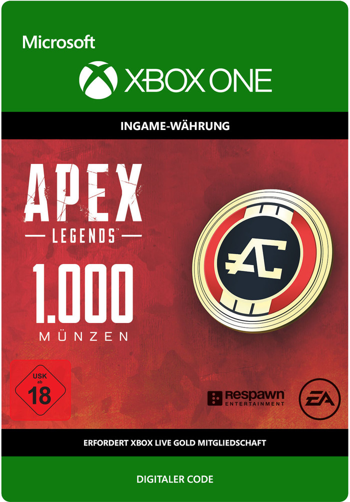 APEX Legends: 1000 Coins Xbox One - Digitaal voorkant